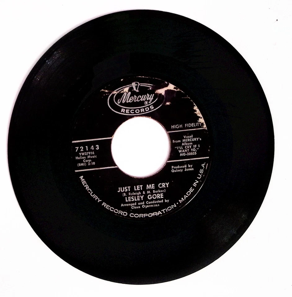 LESLEY GORE JUDY'S TURN TO CRY/JUST LET ME CRY MERCURY RECORDS VINYL 45 73-67 Foto 2 de 3
