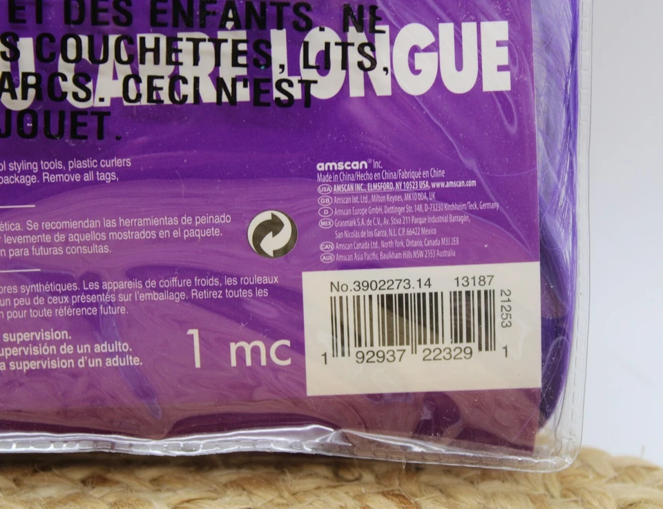 Фиолетовый парик длинный Боб парик Хэллоуин костюм аксессуар новый - Изображение 3 из 3