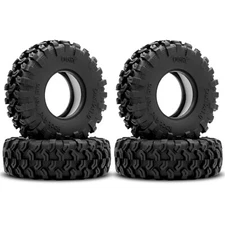 1.0 Crawler Tires Soft and Sticky with Dual Stage Foam 1.0 RC Tires for SCX24