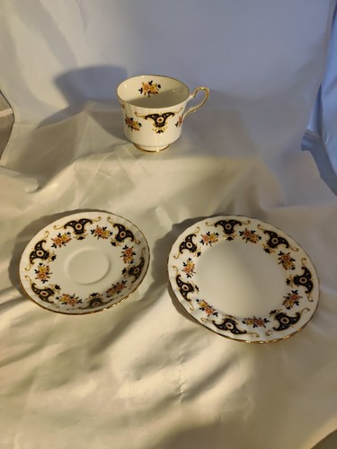 Royal Stafford Bone China Trio Vintage Teacup Saucer Side Plate - Picture 12 of 13