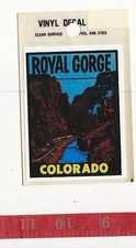 Vintage Vinyl decal Royal Gorge Colorado  Baxter Lane #2