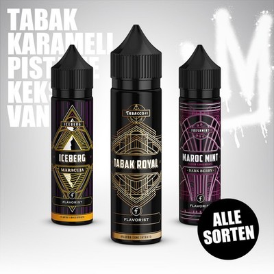 Flavorist - Tabak - Maroc Mint - Iceberg - 10ml Longfill Aroma in 60ml Flasche