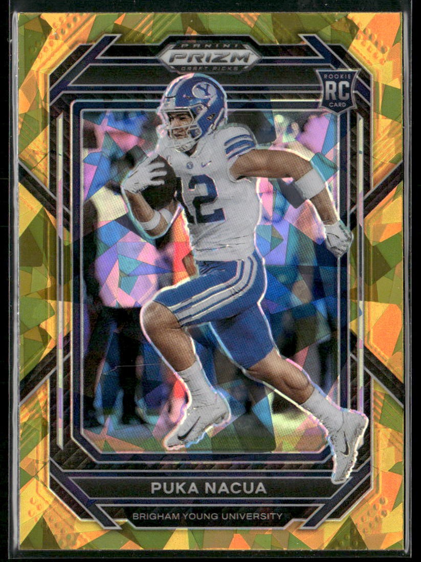 2023 Panini Prizm Draft Picks #197 Puka Nacua Prizm Gold Ice