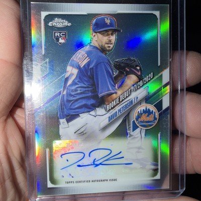 2021 Topps Chrome Update Series - Rookie Debut Autograph David Peterson #RDA-DP 