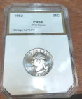 1962 Proof Washington Quarter Gem BU