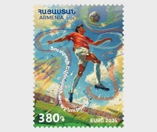 2024 12- ARMENIA- FOOTBALL EURO 2024               1V complet set   MNH **