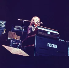 Thijs Van Leer Of Focus Performs On Stage 1975 OLD PHOTO