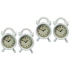  Set of 2 Mini-uhr-ornament Wecker Klein Mini-Uhrenmodell Miniuhren