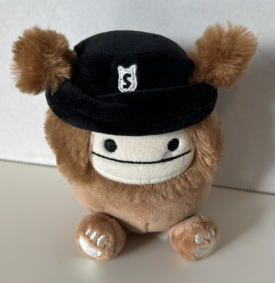 Squishmallows Clip on Benny Brown Yeti Bigfoot Hat Beanie S on it w/Original Tag