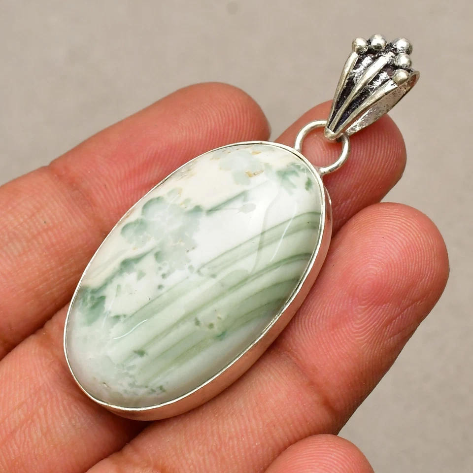 Ciondolo gioiello fatto a mano in argento sterling 925 con pietra preziosa... - Immagine 2 di 4