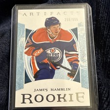 2022-23 Upper Deck Artifacts Redeemed Rookies /999 James Hamblin #241 Oilers  