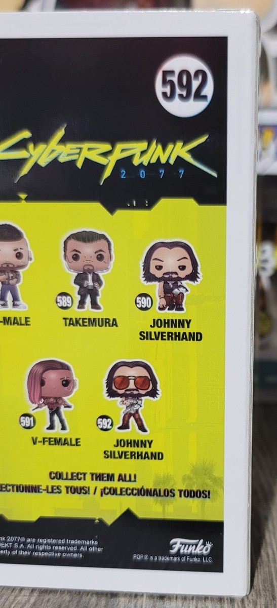 Funko Pop! Johnny Silverhand Cyberpunk 2077 #592 GITD AE Exclusive