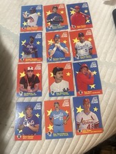 1986 Fleer All Star Team Lot Ripken Henderson Brett Mattingly Carter Vintage HOF