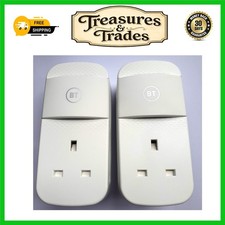 Renewed Powerline Adapters 1000 Mbps Gigabit Ethernet Network Set of 2