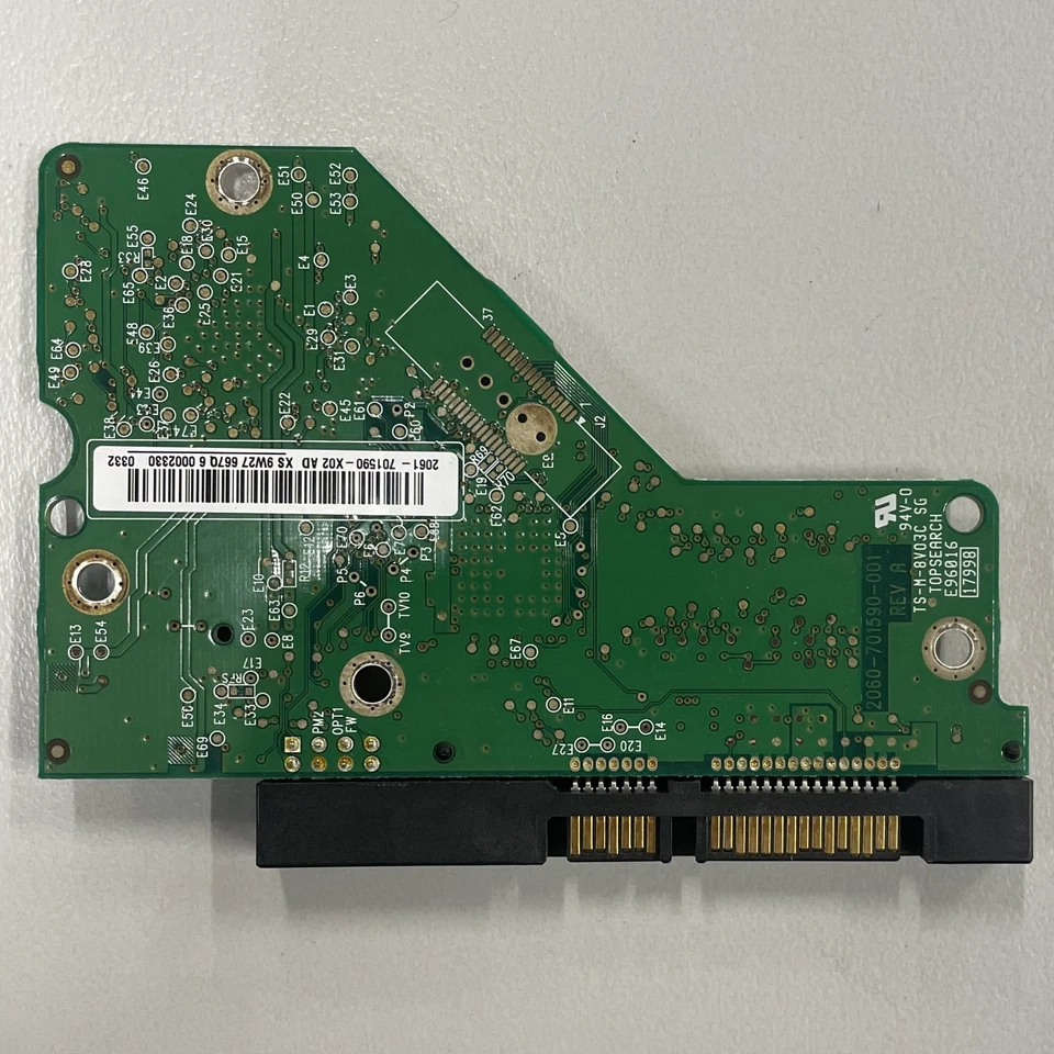 WD WD1600AAJS-60M0A1 3.5" 160 GB SATA HDD PCB Board 2060-701590-001 REV A - Image 3 of 4