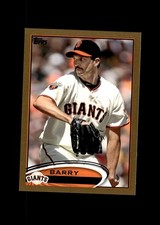 2012 Topps Gold #420 Barry Zito San Francisco Giants #/2012