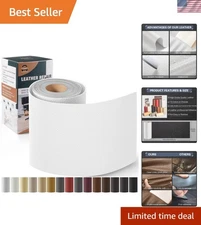 White Leather Repair Kit 4"x63" Self-Adhesive Tape - Quick Restoration Solution