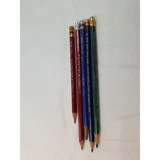 Vintage Eberhard Faber Eagle Venus Koh-I-Noor Colored Pencils Lot of 5 USA Made
