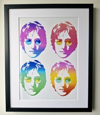 John Lennon Mounted & Framed print-The Beatles-Hey Jude This Looks Fantastic