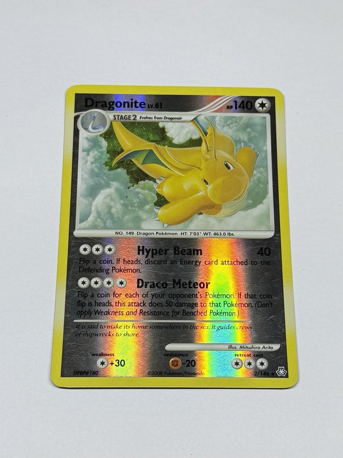 Pokémon Card TCG Legends Awakened Dragonite Reverse Holo Card 2/146 NM/VLP