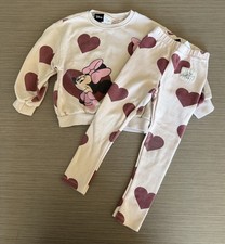 Zara Disney Kids Pullover Long Sleeve Sweater  Leggings Pink 5-6 years
