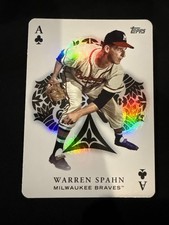 2023 Topps Update All Aces #AA-61 Warren Spahn HOF Milwaukee Braves