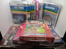 Lot Of 9 Intellivision Video Game Cartridges With Some Manual Boxs Happy Trails