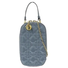 Christian Dior Dior Pouch Women's Phone Holder Cannage Patent Leat... GZl18rn1