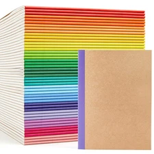 48 Pack Composition Notebooks Bulk Lined College Ruled Journals Rainbow Spines