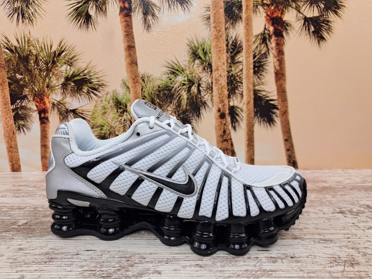 Nike Shox TL Metallic Silver White Sneakers HQ4049 001 Women's