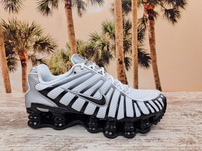 Nike Shox TL Metallic Silver White Sneakers HQ4049 001 Women's
