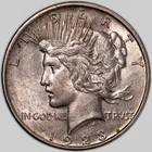 1923-D Denver Peace Silver Dollar $1 Solid AU/BU+