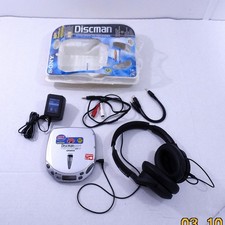 Sony Discman ESP2 Digital Mega Bass Portable CD Player Headphones Charger Tested
