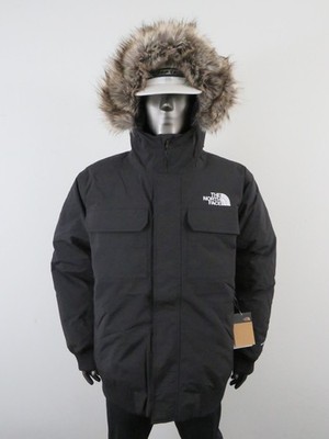 Mens The North Face Mcmurdo Bomber 600-Down Warm Insulated Winter Jacket - Black