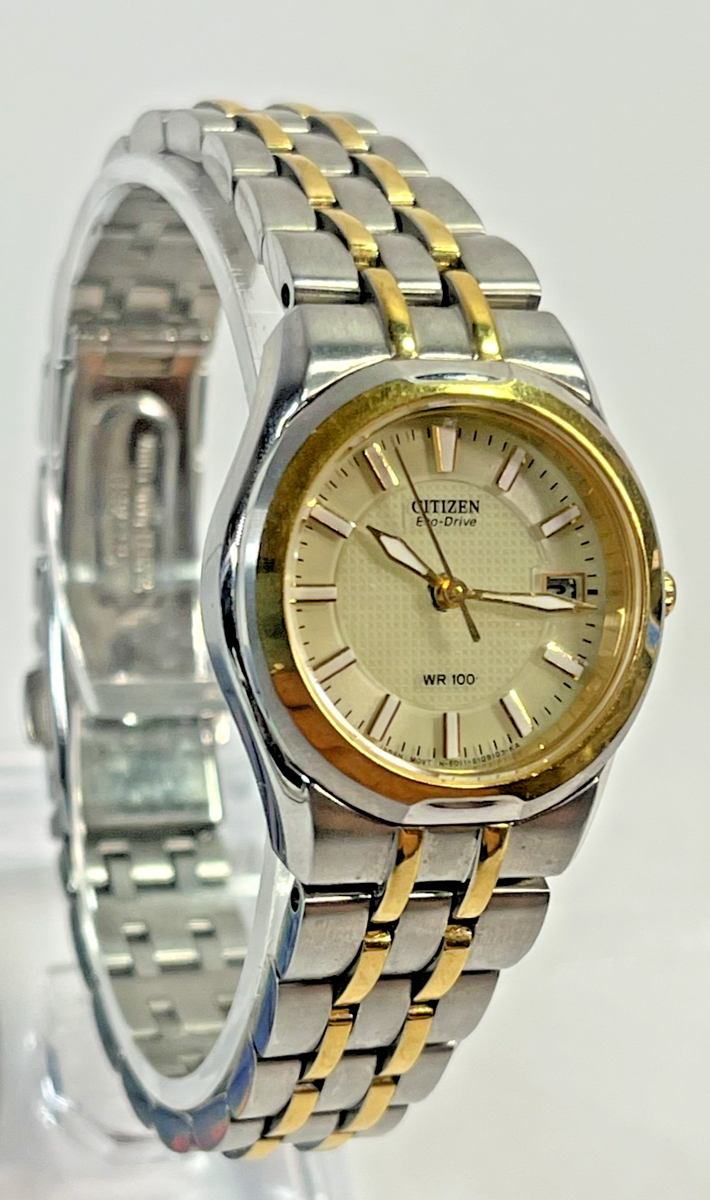 Citizen Eco-Drive E011-S0074169 Gold Faced justdate 26mm Watch