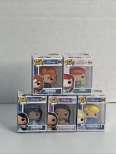 Funko Bitty Pop Disney Princess 5 Lot Pocahontas,Cinderella,Jasmine,Merida,Arie
