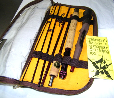 Wright & McGill Eagle Claw Trailmaster 5-Way 8 Pc. Vintage Graphite Fishing Rod