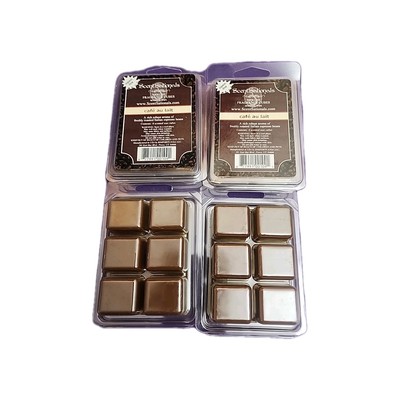 (4) Scent Sationals Cafe Au Lait Wax Cube Melts 6 Cubes ea - 24  total Free Ship