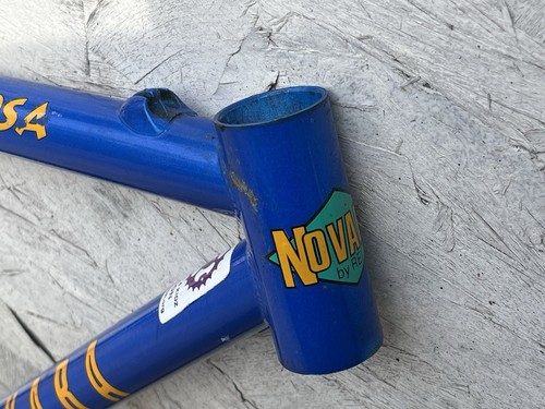 Vintag Novara Ponderosa Blue 16” Frame 22” TT 135 mm 90s MTB Tange Cr-Mo Taiwan - Picture 3 of 19