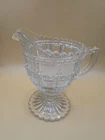 Depression Glass Imperial Beaded Block (#710) Footed Creamer. No Chips/Cracks.