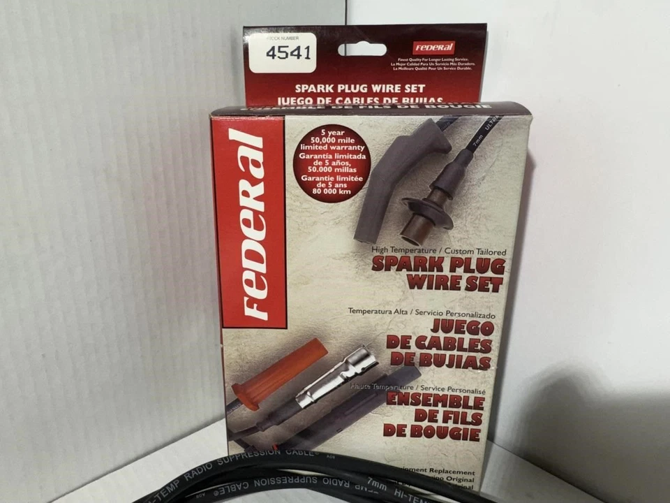Juego de cables de bujías Federal 4541 90-93 Geo Storm / 87-89 Isuzu I-Mark 1,6 L Foto 3 de 3