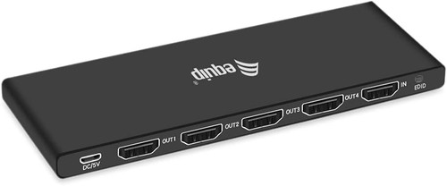 Equip 332717 HDMI Splitter 2.0 Ultra-Slim 4-Port Splitter Black - 第 6/8 張圖片