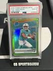 2020 Donruss Optic Football Lime Green Tua Tagovailoa #152 PSA 9
