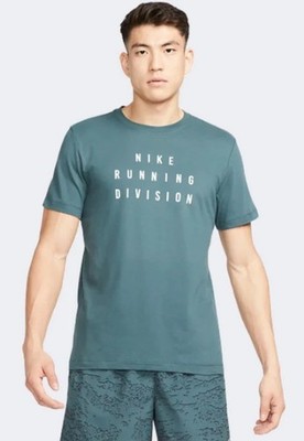 Nike Dri-Fit Run Division Men's Lg Running T-Shirt Faded Spruce FD0122-309