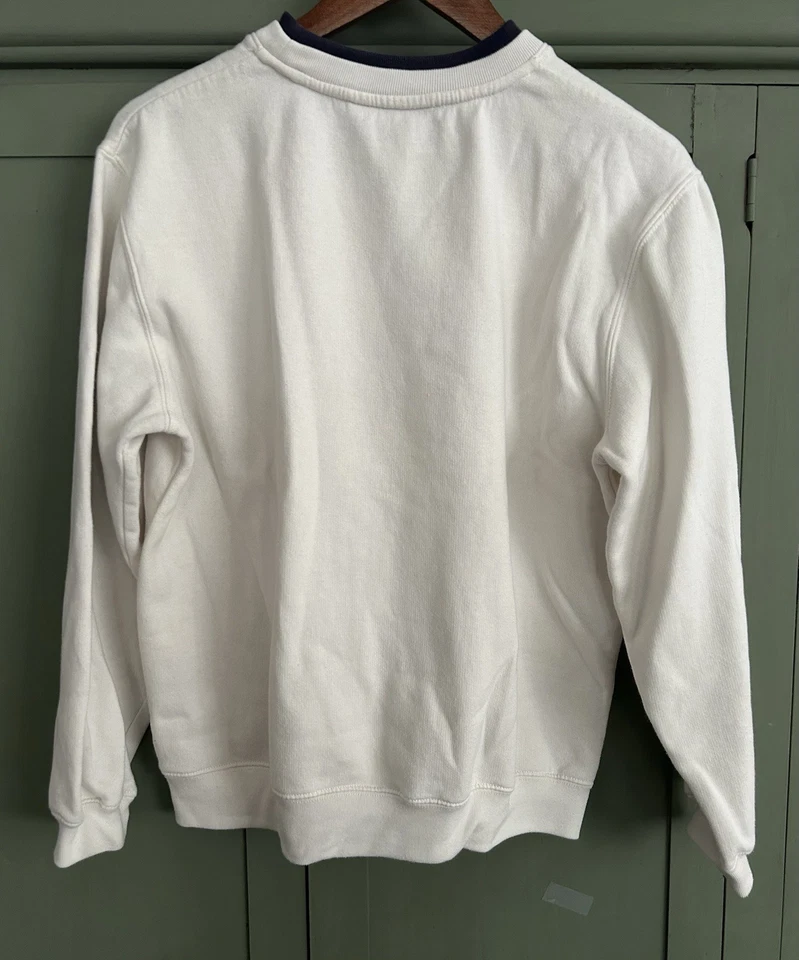 Moletom de Natal vintage gatinhos gato suéter tamanho M bordado Poinsetta - Imagem 4 de 4