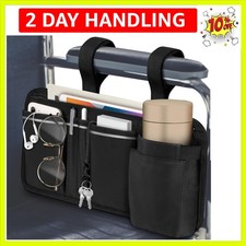 Wheelchair Side Organizer Bag with Cup Holder, Wheelchair Armrest Accessories...