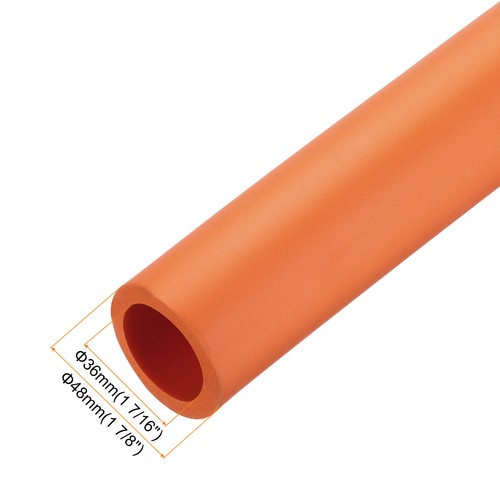 Foam Tubing for Handle Grip Support Pipe Insulation 36mm ID 48mm OD 1m Orange - Picture 3 of 6
