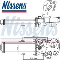 Nissens 989412 KüHler FüR AbgasrüCkfüHrung FüR VW