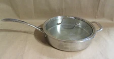CALPHALON 5003 Stainless Steel 3qt Saute Pan & Glass Lid