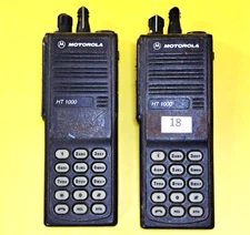 ⚡100% UNTESTED⚡LOT 2x MOTOROLA HT1000 H01RDC9AA3CN UHF 450-470MHZ TWO WAY RADIO⚡